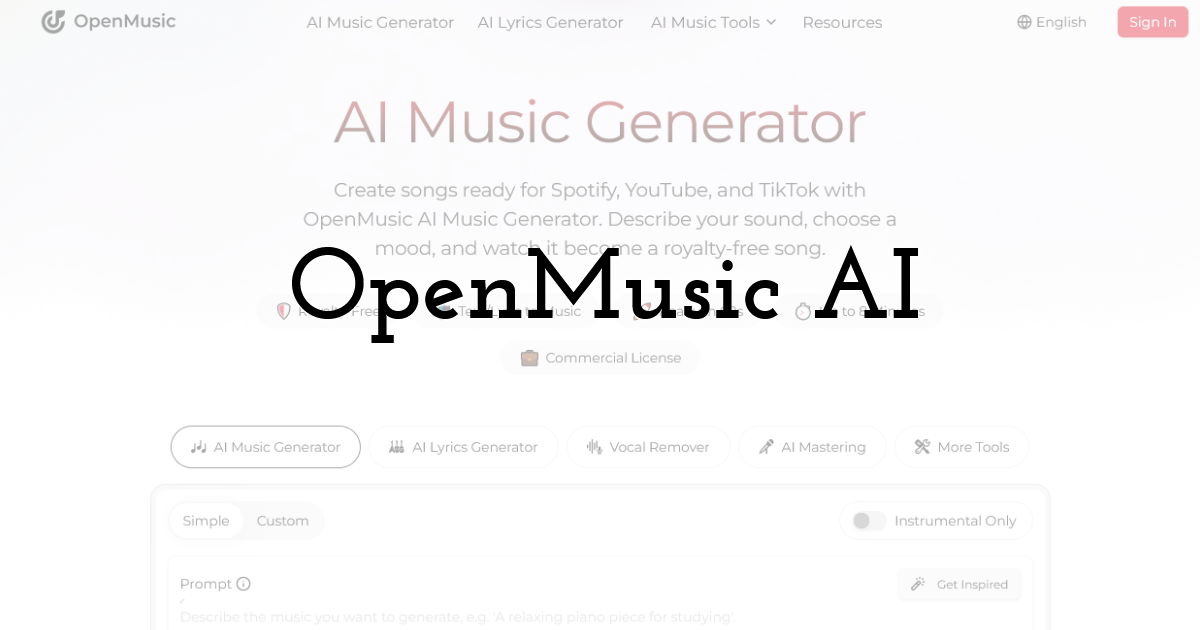 OpenMusic AI Review: Create Royalty-Free Music, Lyrics & Videos with AI